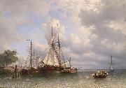 Antonie Waldorp, Sailing ships in the harbor
